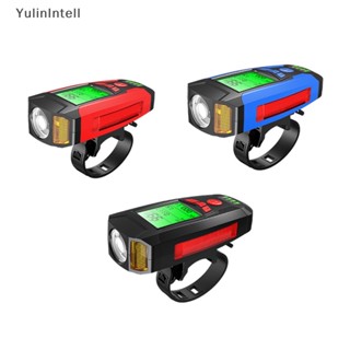 Ylth 5 In 1 ไฟจักรยาน วัดความเร็ว 5 โหมด ชาร์จ USB พร้อมคอมพิวเตอร์ จอ LCD กันน้ํา สําหรับจักรยาน QDD