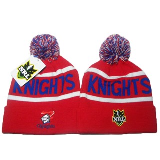 Newcastle Knights NRL Bobble หมวกบีนนี่ถักนิตติ้ง