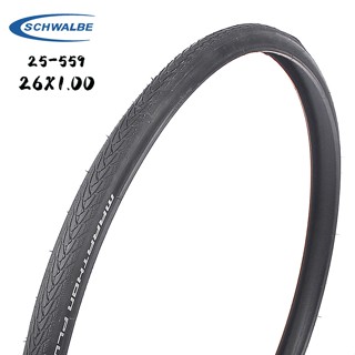 【จัดส่งฟรี】schwalbe ยางล้อรถจักรยาน 7 26er 26 นิ้ว 25-559 มาราธอน และ 26x1.0