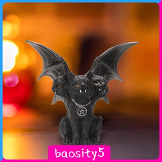 [Baosity5] รูปปั้นสัตว์ปีศาจ สามหัว สําหรับตกแต่งบ้าน คาเฟ่ ฮาโลวีน