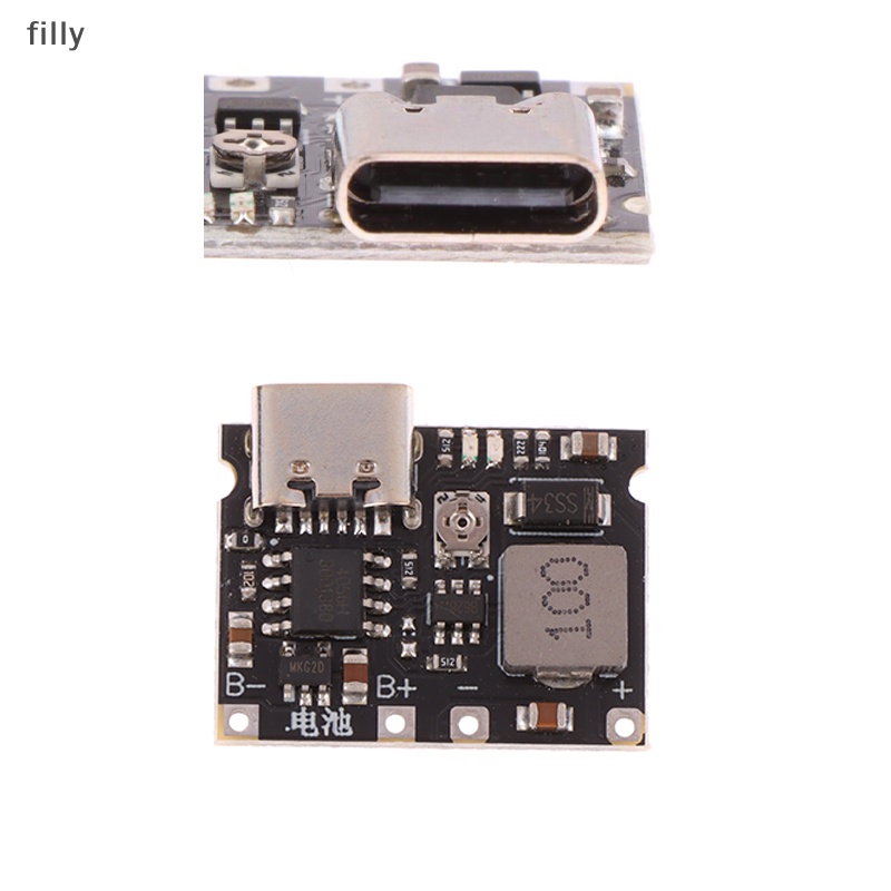 Filled USB Type-C 2A Lithium Fast Charge Module Lithium Li-ion 18650 3.7V 4.2V Charger Board - Step 