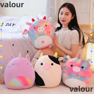 Valour หมอนตุ๊กตายูนิคอร์น แบบนิ่ม รูปหมู แมวน่ารัก สร้างสรรค์ ของขวัญสําหรับเด็ก