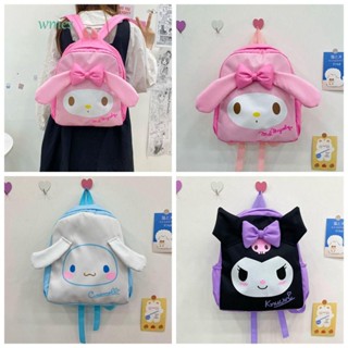 Wmes1 กระเป๋าเป้สะพายหลัง ลายการ์ตูนสุนัขเมโลดี้ Cinnamoroll Kuromi สําหรับผู้หญิง นักเรียน