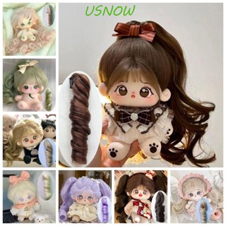 Usnow BJD SD ตุ๊กตาผมหางม้า วิกผมหางม้า ผ้าไหมนิ่ม สีชมพู