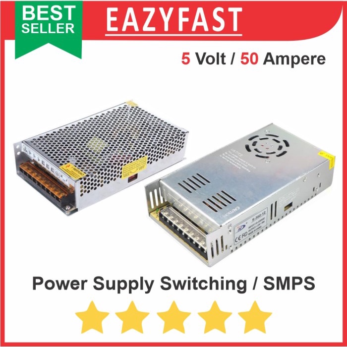 แหล ่ งจ ่ ายไฟ PSU Net 5V 50A SMPS Switching Transformer DC LED FAN Adapter