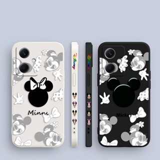 เคสโทรศัพท์มือถือ ซิลิโคน ลายมิกกี้ มินนี่เมาส์ มีลายด้านข้าง สําหรับ XIAOMI REDMI Note 12 11 10 9 8 7 6 5 4 3 2 T S X A POCO M4 M3 M2 Pro Plus Max 5G