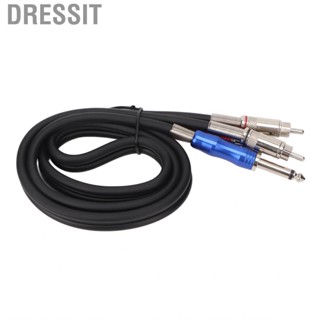 Dressit Dual 1/4 Inch TS To Stereo  Cable Interconnect U