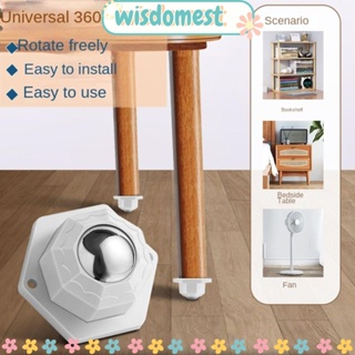 Wisdomest ล้อหมุน ขนาดเล็ก วางได้ 360 องศา ฐานลูกกลิ้ง สําหรับเฟอร์นิเจอร์