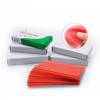 แผ่นแว็กซ์ขี้ผึ้ง สีแดง สีชมพู ขนาด 1.5 1.3 มม. สําหรับทันตกรรม ฤดูหนาว 18 15 ชิ้น ต่อกล่อง 250 กรัม