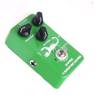 Joyo JF-10 Dynamic Compressor Guitar Effect Pedal True Bypass - Reliable Guitar Pedal for Eliminating Unwanted Volume Peaks and Enhancing Tone