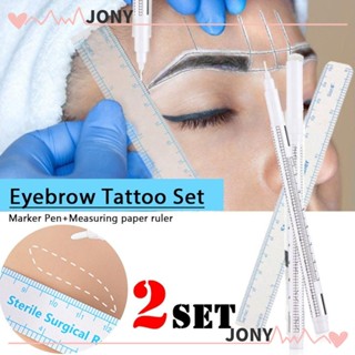 Jy1 ปากกามาร์กเกอร์ สําหรับสักคิ้ว สีขาว