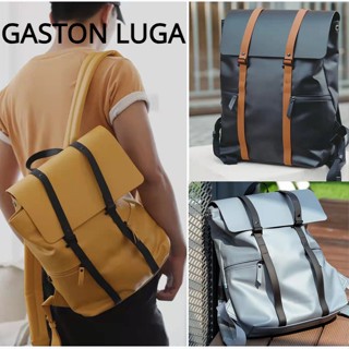 Gaston Luga กระเป๋าเป้สะพายหลัง กระเป๋านักเรียน กระเป๋าคอมพิวเตอร์ หนัง ความจุขนาดใหญ่ สําหรับนักเรียน นักธุรกิจ เดินทาง