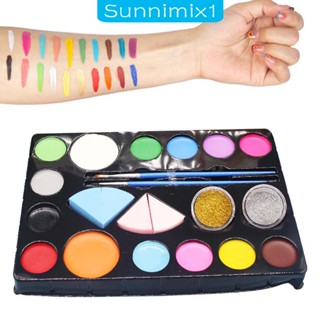 [Sunnimix1] พาเลทสีเพ้นท์ร่างกาย 14 สี สําหรับแต่งคอสเพลย์ฮาโลวีน