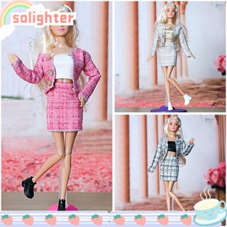 Solighter ใหม่ล่าสุด ชุดกระโปรงตุ๊กตา ลําลอง DIY สําหรับเด็ก 1 ชุด