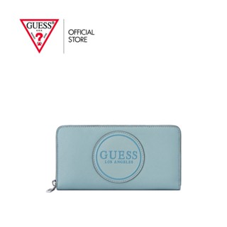 GUESS กระเป๋าสตางค์ รุ่น S8724599 ROTHENBERG SLG MED ZIP AROUND สีเขียว