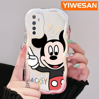 เคสโทรศัพท์มือถือ ซิลิโคนใส กันกระแทก ลายการ์ตูนมิกกี้เมาส์น่ารัก สีครีม สําหรับ Realme 6 Pro 6s Narzo