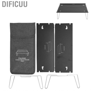 Dificuu Small Outdoor Table Multifunction Folding Camping Ultra Light Mini Black Easy To Assemble Rugged Construction