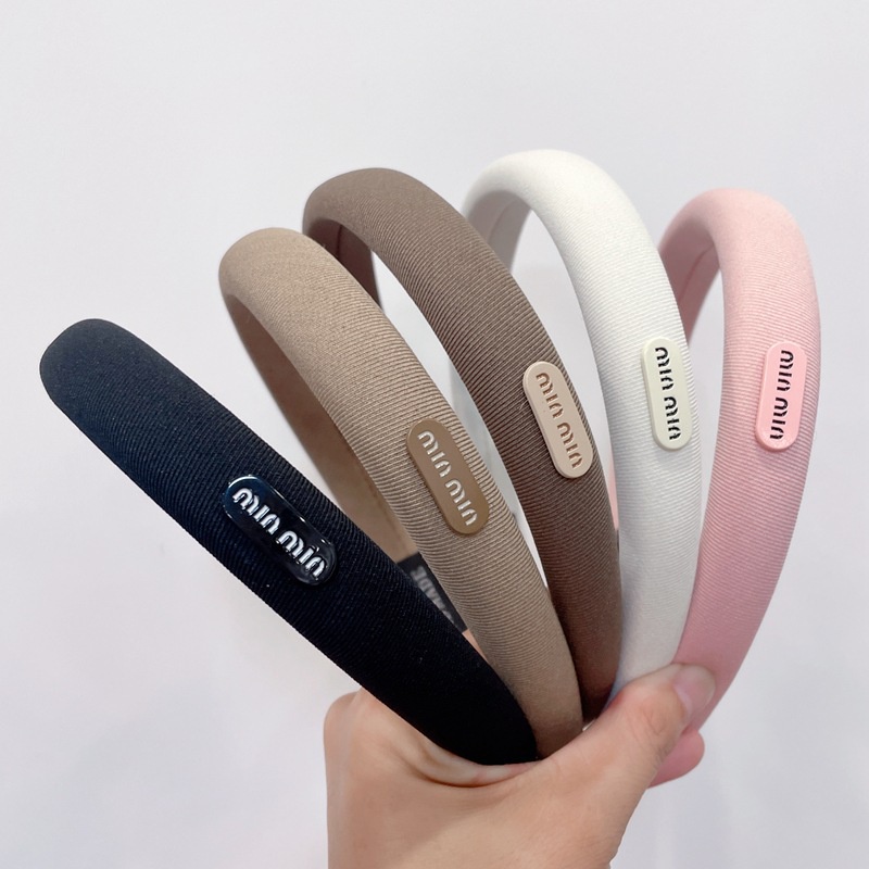 2023 สีทึบ Series Simple High Skull แถบคาดศีรษะสไตล์ใหม่ All-Match ฟองน้ําความสูงแถบคาดศีรษะบด Hairpin Hairpin Hairpin