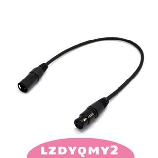 [Lzdyqmy2] สายเคเบิลอะแดปเตอร์เชื่อมต่อ 5-Pin Male to 3 Female XLR Turnaround DMX DIY