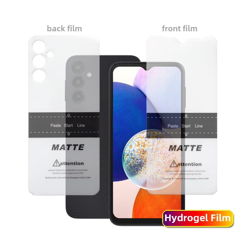 ฟิล์มไฮโดรเจลใส TPU นิ่ม ผิวด้าน กันรอยหน้าจอ หน้า หลัง สําหรับ LG G8 G8S G8X G7 ThinQ G7 One X5 Q9 