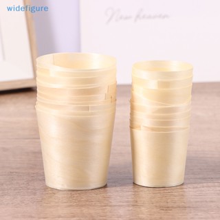 Widefigure ถ้วยแก้วใส่เครื่องดื่ม ชา กาแฟ ของหวาน 10 ชิ้น