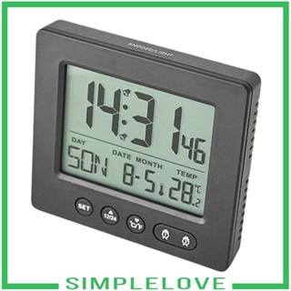 [Simple] นาฬิกาดิจิทัล มัลติฟังก์ชั่น แสดงวันที่ สัปดาห์ เวลา อุณหภูมิ เลื่อนปลุกที่ทันสมัย