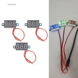 【GRCEKRIN】DC Voltmeter Module 0.01 0.36" LED 10～80% 13cm 4V-40V Digital Voltmeter