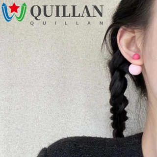 Quillan ต่างหู อะคริลิค ทรงเรขาคณิต สีแคนดี้ ทองแดง สําหรับผู้หญิง