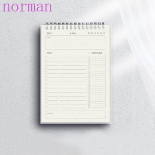 Norman แผ่นแพลนเนอร์ จัดระเบียบตารางเวลา 80 แผ่น สําหรับนักเรียน