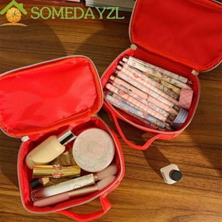 Somedayzl กระเป๋าเครื่องสําอาง หนัง PU ทรงสี่เหลี่ยม ลายเฮลโลคิตตี้ เมโลดี้ สําหรับเดินทาง