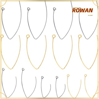 Rowans ต่างหูสเตนเลส รูปตัว V สีทอง สีโรสโกลด์ แฮนด์เมด สําหรับทําเครื่องประดับ