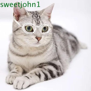 Sweetjohn แว่นตากันแดด แบบใส ลายฮาโลวีน สําหรับสัตว์เลี้ยง สุนัข