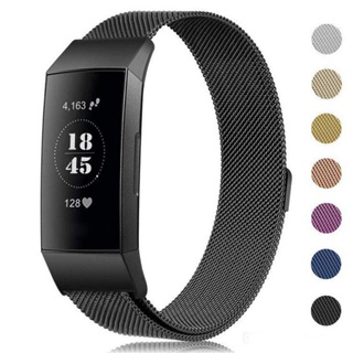 สายนาฬิกาข้อมือ โลหะสเตนเลส สําหรับ Fitbit Charge 2 3 4 SE Smart Fitbit 3 SE