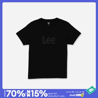 [S-5XL]LEE เสื้อยืดแขนสั้นผู้หญิง คอลเลคชั่น Black Collection รุ่น LE S223WTSSN79 สีดำ ลี เสื้อยืดแขนสั้น เสื้อผ้าผู้หญิ