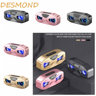 Desmond M5 ลําโพงสเตอริโอบลูทูธ เครื่องเล่นเสียง หน้าจอ LED M5 ลําโพงสเตอริโอ แบบพกพา M5 วิทยุ FM