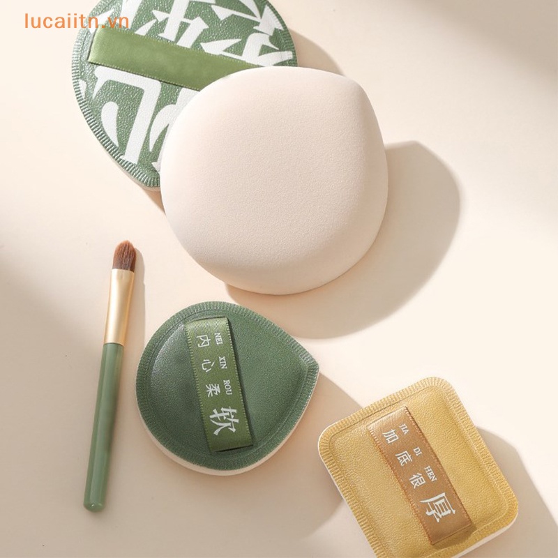 Lucaietn Makeup Sponge Puff Set แป้งแต่งหน้าคอนซีลเลอร์ Super Soft Cotton Face Base VN