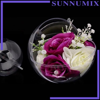 [Sunnimix] ลูกบอลใส ขนาด 3 4 5 6 ซม. สําหรับประดับตกแต่งคริสต์มาส 10 ชิ้น