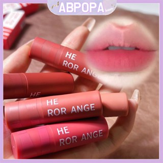 Abpopa Beauty HERORANGE ลิปสติก เนื้อแมตต์กํามะหยี่ ติดทนนาน