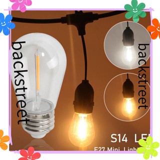 Backstreet หลอดไฟ LED S14 2W 1W E27 คริสตัล 2200K สําหรับตกแต่งบ้าน