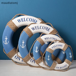 แหวนทุ่นลอยน้ํา ลาย Maud Navy Mediteranean Sea Family งานฝีมือ สําหรับแขวนตกแต่งผนัง บาร์ บ้าน งานแต่งงาน