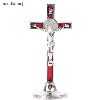 ฟิกเกอร์รูปปั้นพระเยซูคาทอลิก Maud Cross Crucifix สําหรับตกแต่งบ้าน โบสถ์