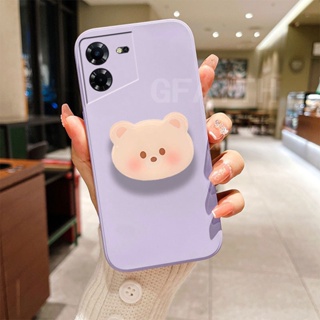 ขายดี เคสโทรศัพท์มือถือ ซิลิโคนนิ่ม TPU กันกระแทก กันรอยเลนส์กล้อง ลายหมีน่ารัก แฟชั่นใหม่ สําหรับ Tecno POVA 5 2023 Tecno Pova5