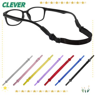 Clever สายรัดแว่นตา ซิลิโคน กันลื่น สําหรับเด็กวัยหัดเดิน 3 ชิ้น