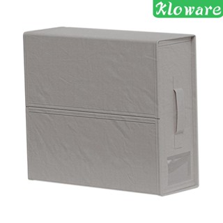 [Kloware] กล่องจัดเก็บผ้าปูที่นอน แบบพับได้ ขนาด 38x12x31.5 ซม. พร้อมหน้าต่าง