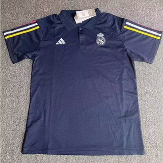 เสื้อโปโลแขนสั้น ลายทีมฟุตบอล Real Madrid 23-24 Shangqing Real Madrid แห้งเร็ว AAA สําหรับผู้ชาย ไซซ์ S-XXL