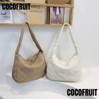 Cocofruit กระเป๋าสะพายไหล่ ผ้าฝ้าย น้ําหนักเบา แฟชั่นฤดูหนาว