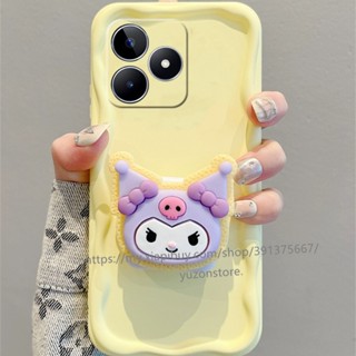 Infinix Hot 30i 30 Play 20i 20 Play 12i 12 Play Phone Case เคสโทรศัพท์มือถือ ซิลิโคนนิ่ม TPU กันน้ํา ลายการ์ตูนน่ารัก พร้อมกระจกขาตั้ง สําหรับ