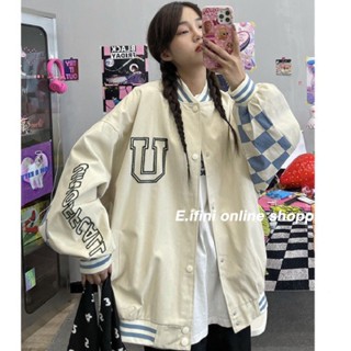 E.ifini แขนเสื้อยาว แจ็คเก็ต เสื้อแจ็คเก็ตผู้หญิง ดูสวยงาม High-quality Fashion New Style WJK2390RI337Z230911