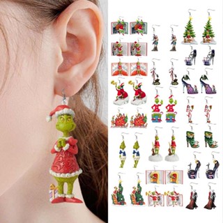 Christmas Earrings Ear Stud Drop Dangle Women Holiday Jewelry Gifts Party Favors