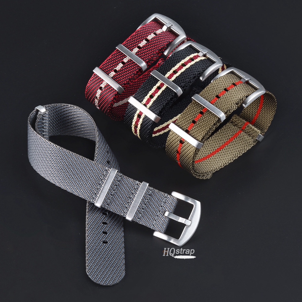 สายนาฬิกาข้อมือไนล่อน 18 มม. 20 มม. 22 มม. แบบเปลี่ยน สําหรับ Seiko Bracelet Rolex Samsung galaxy watch 6 5 4 3 - รูปที่ 3